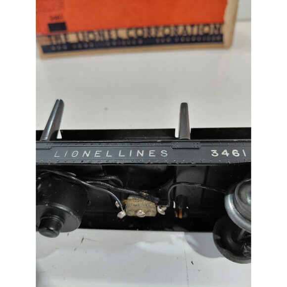 Lionel 3461 Train O Gauge Model Railroad Post War Operating Log Car w/Box - Picture 8 of 12